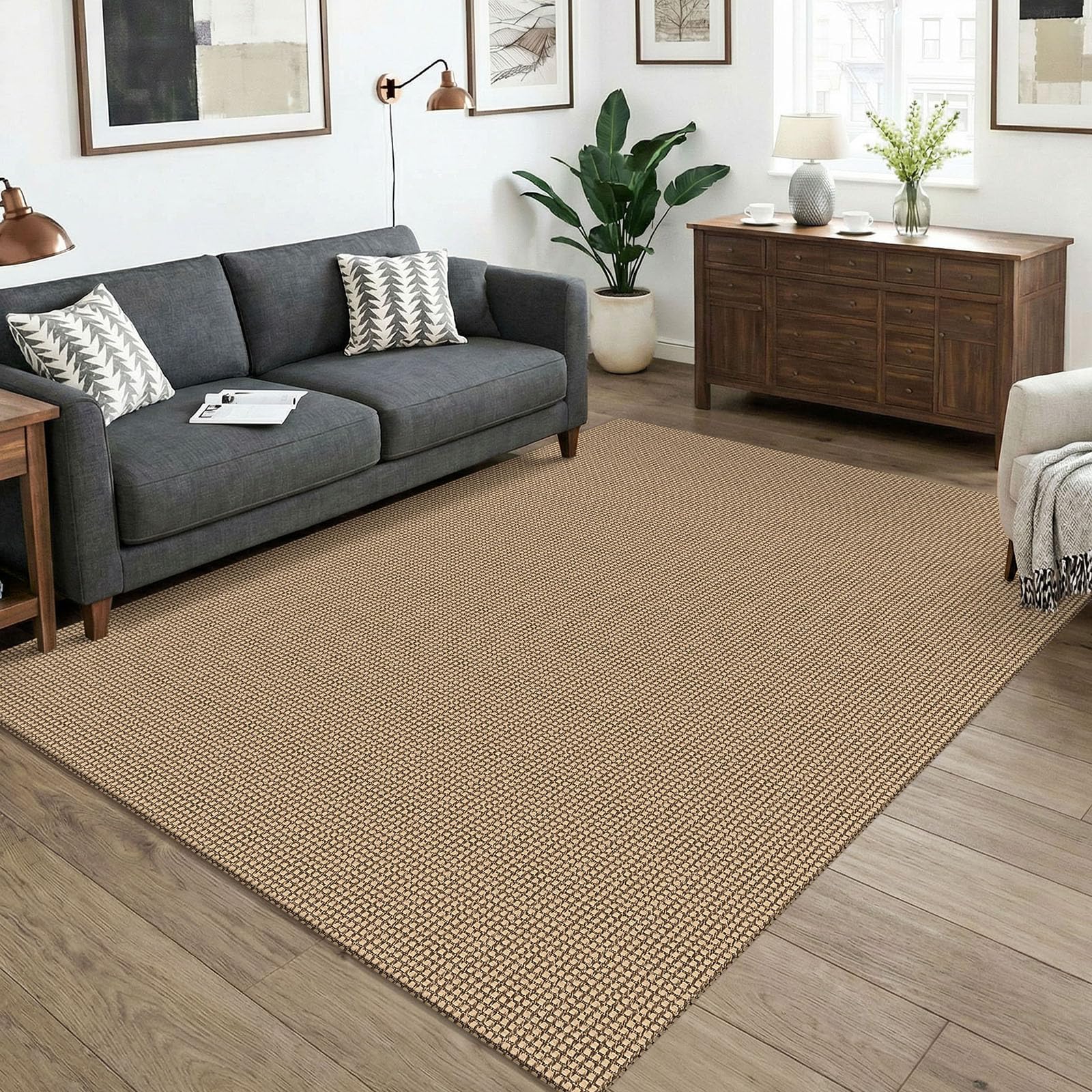 Amazon.com: KOZYFLY Washable Area Rug 5x7 ft Rubber Backed Non
